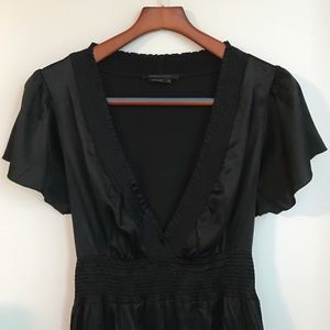 BCBG - Silk A-line Dress, Black, M