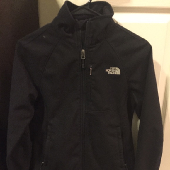 Black soft shell jacket from the north face