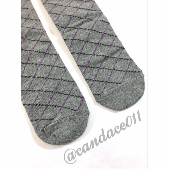 Diamond Stitched Socks (Grey) - Picture 4 of 4