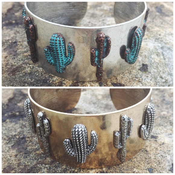 🌵HP🌵 Cactus Cuff Metal Bracelet - Picture 4 of 4