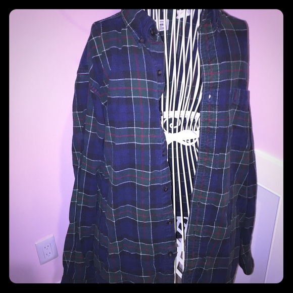 Men's Medium L.L. Bean plaid flannel