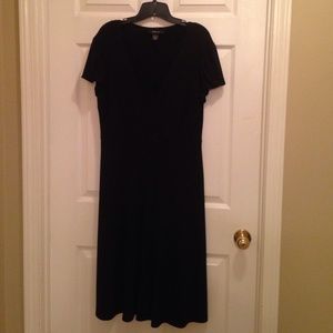 Style & Co Black Size L Short Sleeve Dress