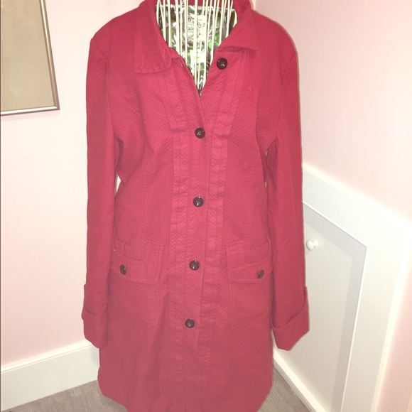 Tulle Red Quilted look Jacket XL