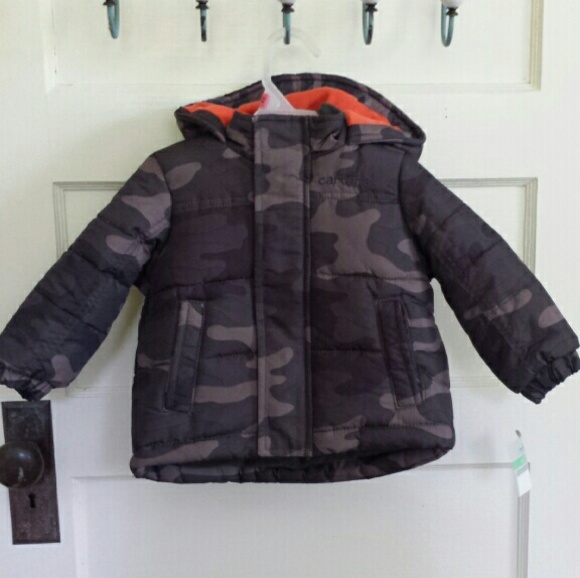 Carter's camo padded puffer jacket