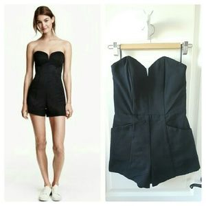 H&M Sweetheart Shorts Romper *NWT!