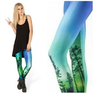 Black milk clothing Aurora Skye leggings XS NWT