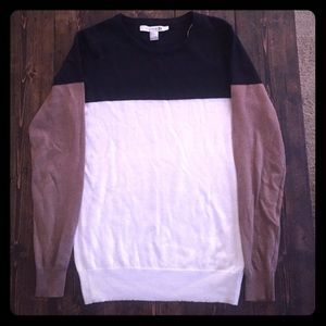 Color block sweater