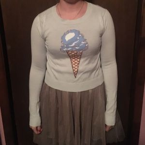 LC Lauren Conrad ice cream cone sweater