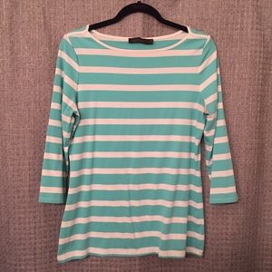 Striped 3/4 sleeve top