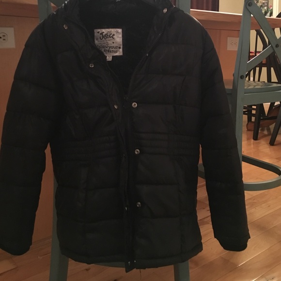 Justice lined puffer coat