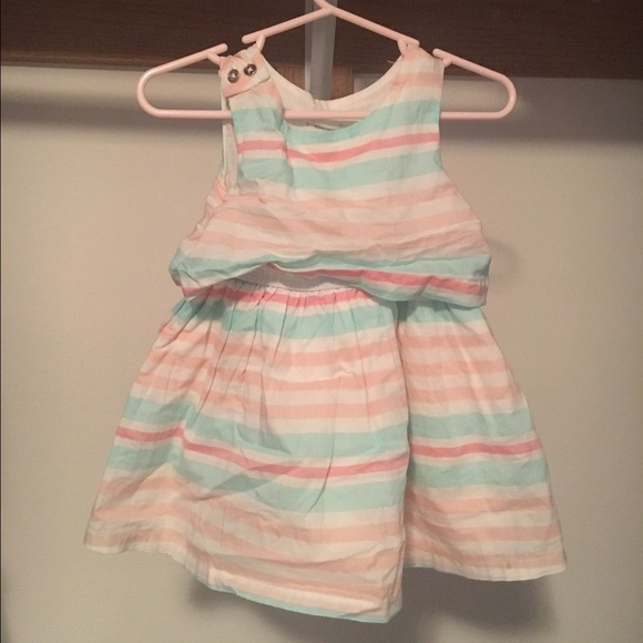 12M Pastel Striped Dress
