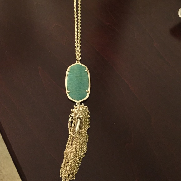 SOLD Kendra Scott Rayne Amozonite long necklace