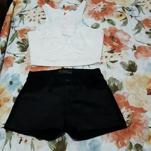 Short Guess pant and White top. Get both for $20