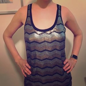 Express sequin tank top