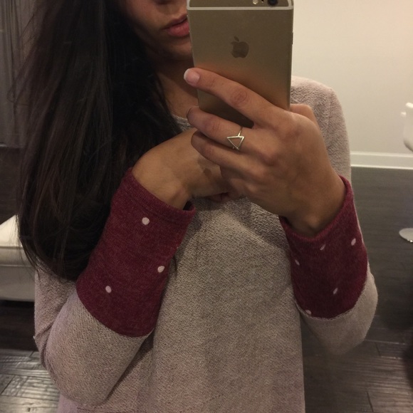 1 LEFT! Polka Dot Sweater Dress - Picture 2 of 4