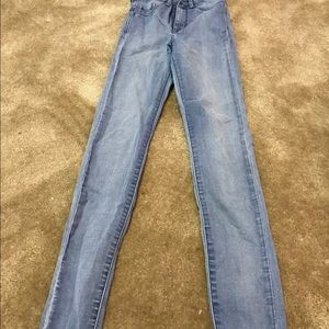 H&M high waist denim pants
