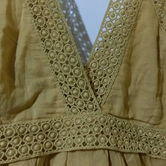 NWT Yellow boho dress - Picture 2 of 3