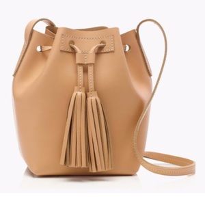 J Crew Mini Bucket Bag in Leather