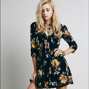 Free People Floral Mini