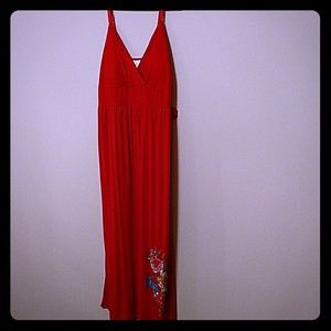Lovely red maxi dress