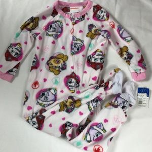 paw patrol footed pajamas