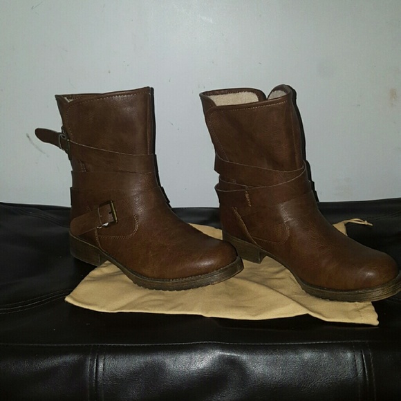 Warm Brown Booties from JustFab