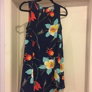 Boutique navy floral dress