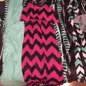 Medium, Chevron Maxi Dress