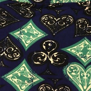 Card 💙♣️🔶♠️beautiful TC. LuLaRoe leggings 🦄NEW