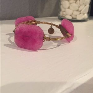 Hot Pink Bourbon and Bowties Bracelet