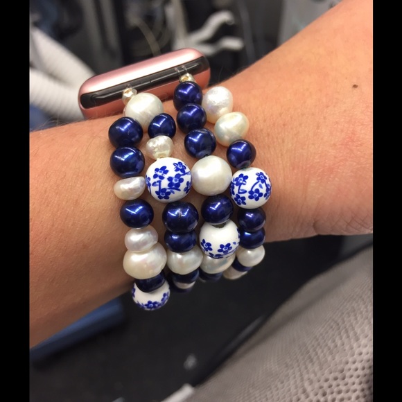 Apple watch Iwatch Natural Freshwater Pearl Band main image 6