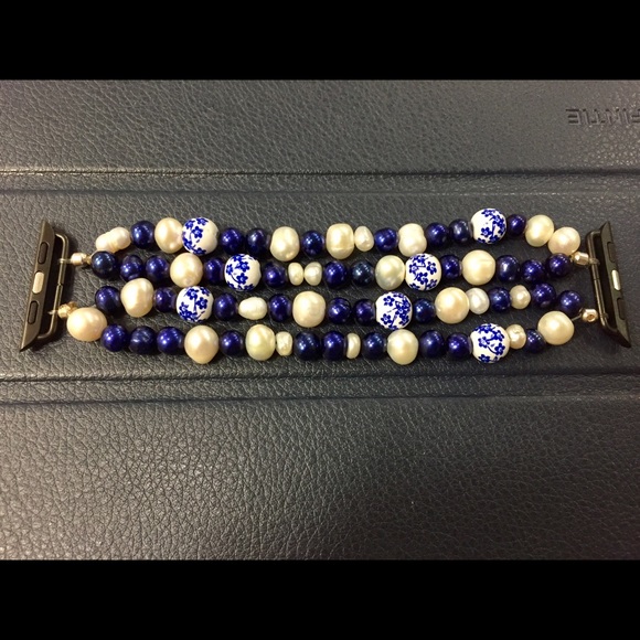 Apple watch Iwatch Natural Freshwater Pearl Band main image 4