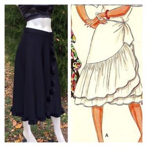 wrap skirt 50s