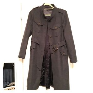 Zara Women's wool military overcoat