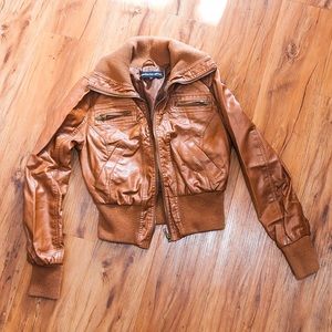 Ambiance Apparel leather look jacket