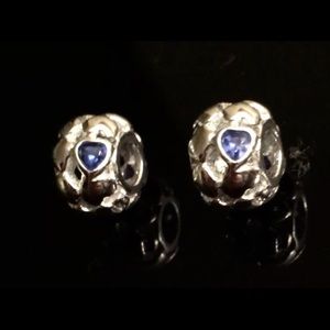 TWO 925 Sterling silver Fit Pandora Style.Charms