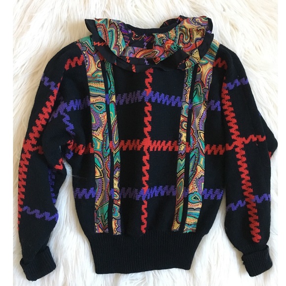 Vintage Diane Freis 80s Wool Ugly Sweater - Picture 4 of 4