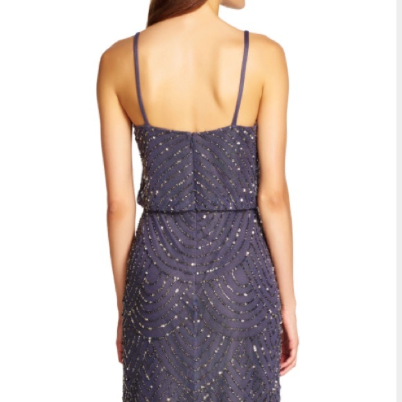 ❗️SALE❗️Adrianna Papell Art Deco Blouson Beaded - Picture 3 of 6