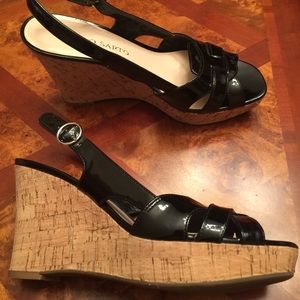 SOLD Franco Sarto Casey wedge sandals