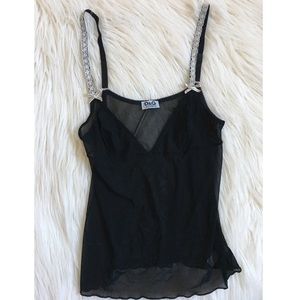 Dolce & Gabbana Underwear Black Sheer Camisole