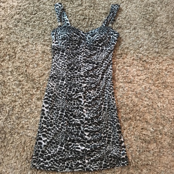 Patterned Cocktail Dress - Picture 2 of 4