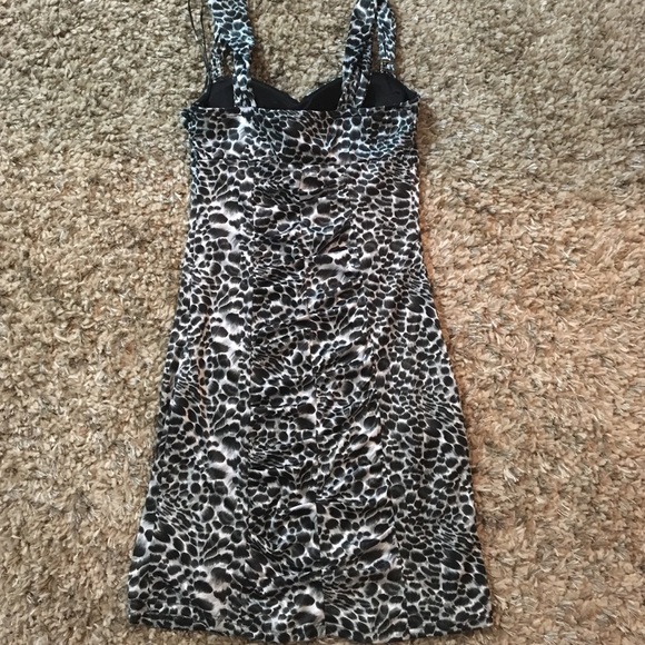Patterned Cocktail Dress - Picture 3 of 4