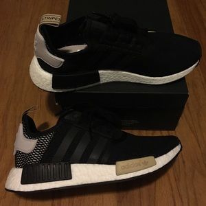 NMD black/gold