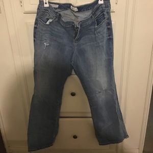 Torrid sz 20 relaxed boot cut distressed jeans