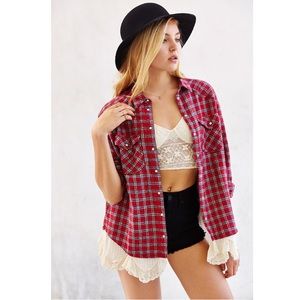 Name Your Price ! BDG Lace Flannel Shirt