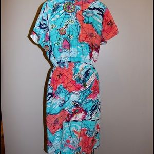 Lilly Pulitzer Harlow Dress, X Marks the Spot. Sm