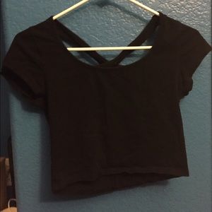 black crop top
