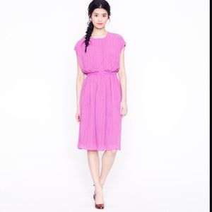 JCrew Collection pink pleated dress sz 4