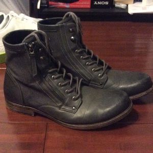 J75 men's gray combat boots size 11