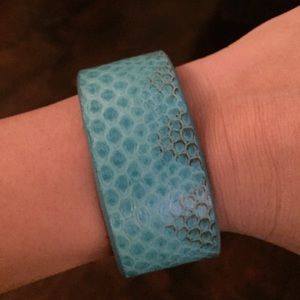 Adjustable Genuine Snakeskin Cuff- New!